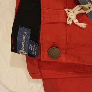 Democracy Womens red jeans